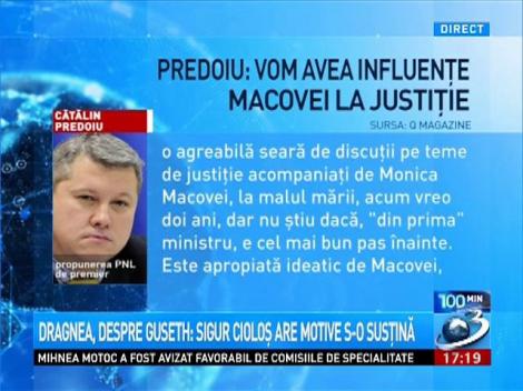 Cătălin Predoiu, despre componenţa Guvernului Cioloş