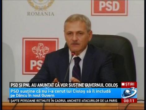 PSD şi PNL au anunţat că vor susţine guvernul Cioloş