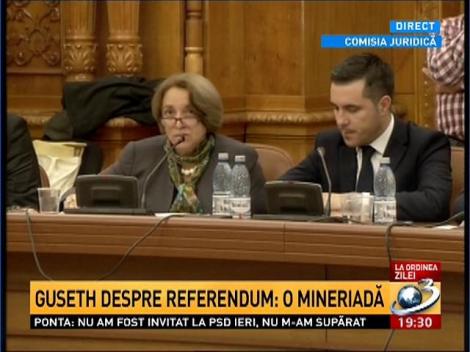 Audierea &icirc;n comisii a Cristinei Guseth pentru funcţia de ministru al Justiţiei (II)