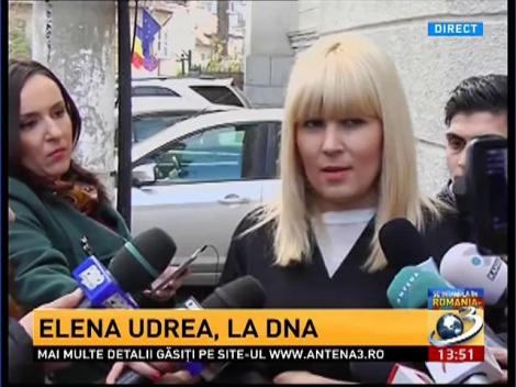 Elena Udrea a fost audiată la DNA