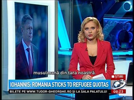 Iohannis: Romania sticks to refugee quotas
