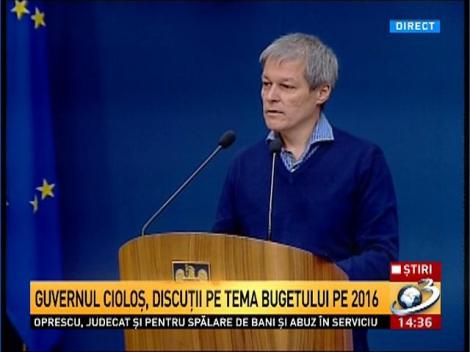 Dacian Cioloș, declarații după prima ședință informală a Guvernului