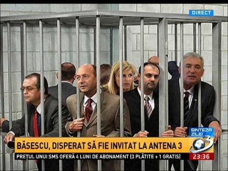 Traian Băsescu se milogește să vină la Antena 3