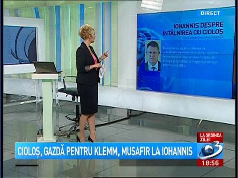 Iohannis, despre &icirc;nt&acirc;lnirea cu Cioloş