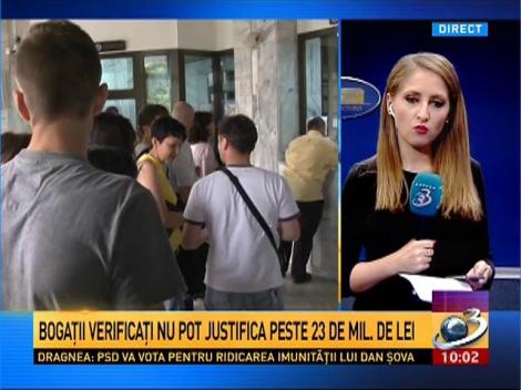 10 români bogaţi nu au declarat venituri de 86 de mil.lei