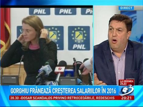 La Ordinea Zilei: Gorghiu frânează creşterea salariilor în 2016