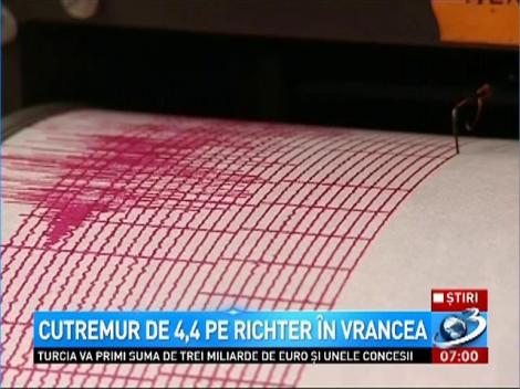 Cutremur de 4,4 pe Richter &icirc;n Vrancea