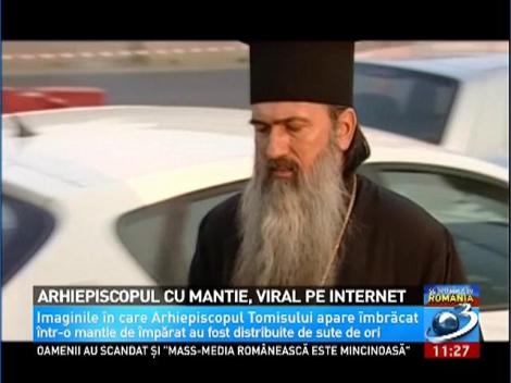 Arhiepiscopul cu mantie, viral pe internet