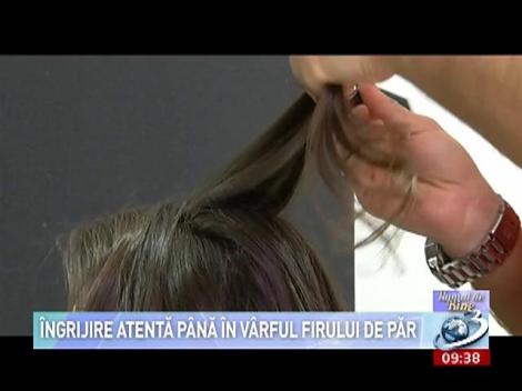 &Icirc;ngrijirea atentă p&acirc;nă &icirc;n v&acirc;rful firului de păr