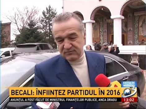 Gigi Becali îşi face partid pentru ajutorarea Bisericii. "Facem marii ierarhi parlamentari"