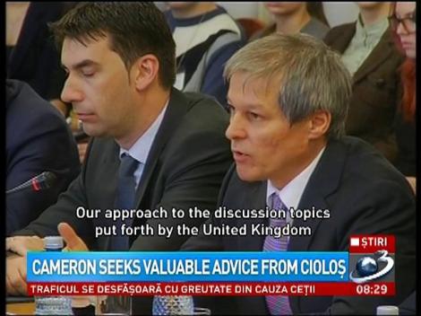 Cameron seeks valuable advice from Cioloş