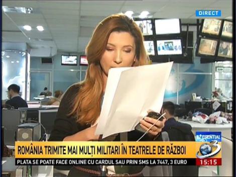 Rom&acirc;nia trimite mai mulţi militari &icirc;n teatrele de război