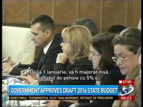 Government approves draft 2016 state budget