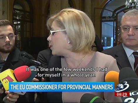 European commissioner with provincial manners