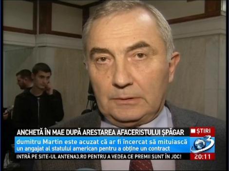 Anchetă &icirc;n MAE după arestarea afaceristului Dumitru Martin