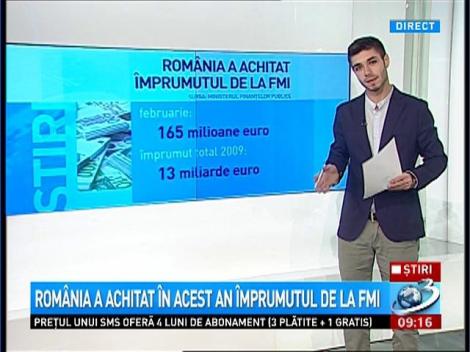 România a achitat în acest an împrumutul de la FMI