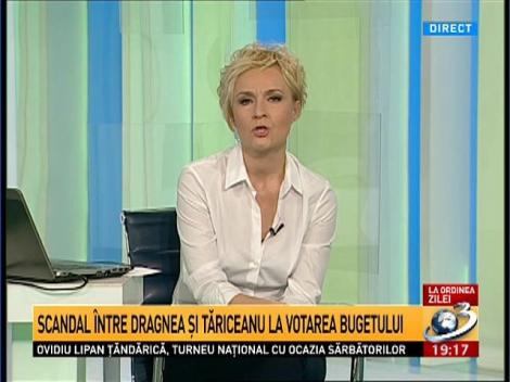 La Ordinea Zilei: Scandal &icirc;ntre Dragnea şi Tăriceanu la votarea bugetului