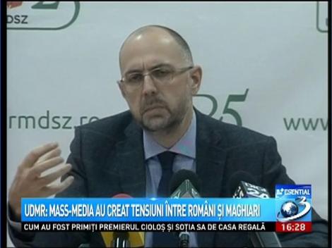UDMR: Mass-media au creat tensiuni &icirc;ntre rom&acirc;ni şi maghiari