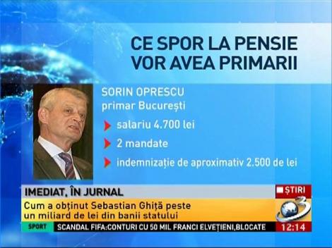 Parlamentarii vor să dea pensii speciale şi autorităţilor locale