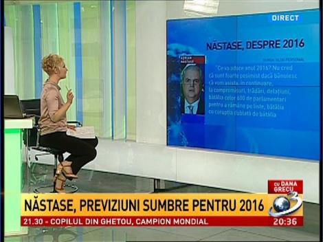 Adrian Năstase, previziuni sumbre pentru 2016