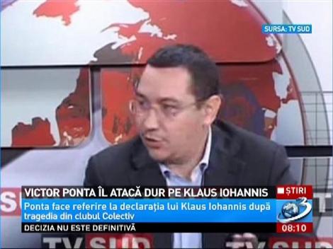 Victor Ponta &icirc;l atacă pe Klaus Iohannis pe tema tragediei din Colectiv