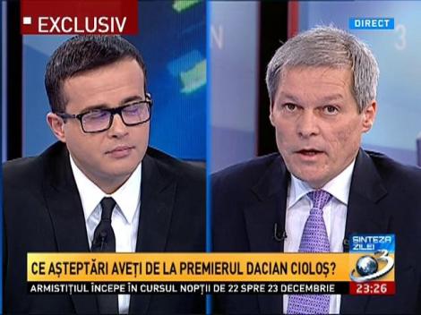 Sinteza zilei. Cum descrie premierul Dacian Cioloş relaţia cu preşedintele Klaus Iohannis