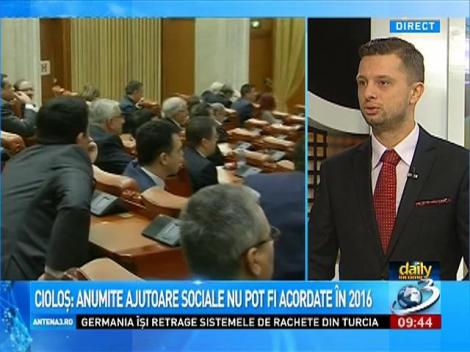 Cosmin Drăgoi, la Daily Income: Nu poți să tai ajutoarele celor mai defavorizați și să menții totuși suport social pentru categorii speciale