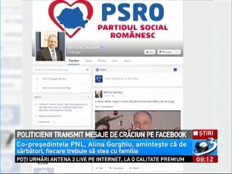 Politicienii rom&acirc;ni transmit mesaje de Crăciun pe Facebook