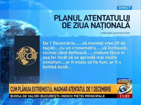 Cum plănuia extremistul maghiar atentatul de 1 decembrie