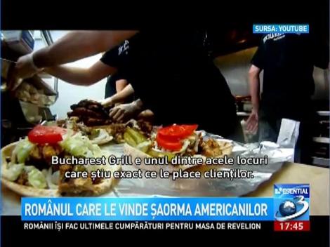 Rom&acirc;nul care le vinde şaorma americanilor