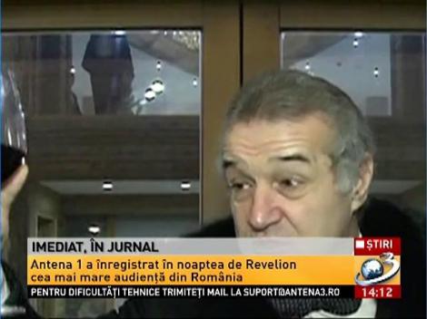 Cum a petrecut Gigi Becali de Revelion