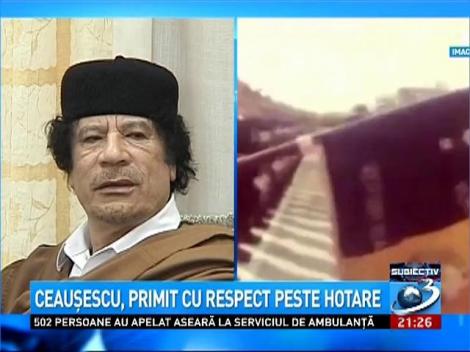 Ceauşescu, primit cu respect peste hotare