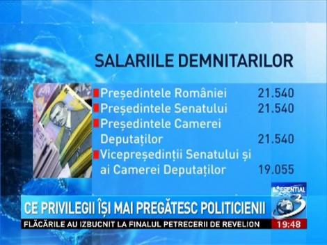 Ce privilegii &icirc;şi mai pregătesc politicienii