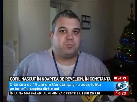 Copil născut &icirc;n noaptea de Revelion, &icirc;n Constanţa