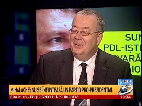 Dan Mihalache, despre Traian Băsescu: E bine să mai stea şi pe acasă