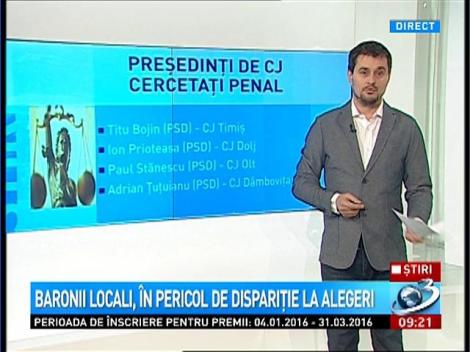 Baronii locali, &icirc;n pericol de dispariţie la alegeri