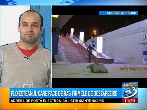 Un ploieştean face de râs firmele de deszăpezire