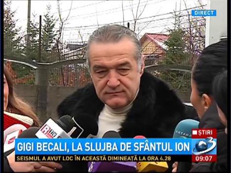 Gigi Becali, la slujba de Sf. Ion