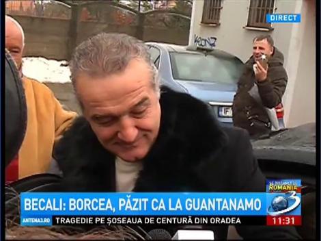 Becali refuză să facă alte declaraţii despre Borcea