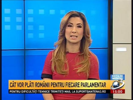 C&acirc;t vor plăti rom&acirc;nii pentru fiecare parlamentar