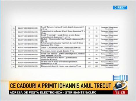 Ce cadouri a primit preşedintele Klaus Iohannis în anul 2015