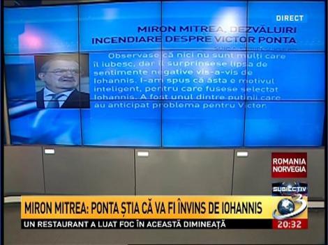 Miron Mitrea, dezvăluiri incendiare despre Victor Ponta