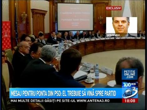 Zgonea, mesaj pentru Ponta: Să vină să susţină partidul când este la greu