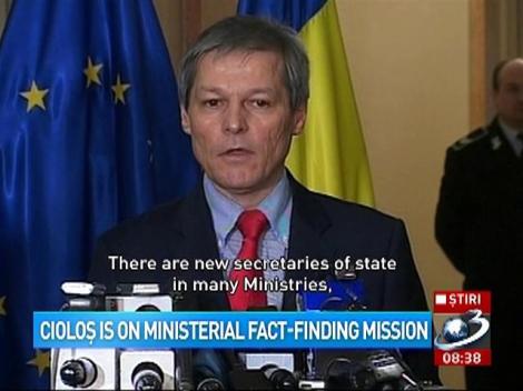 Cioloș in on ministerial fact-finding mission