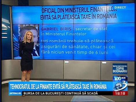 Tehnocratul de la Finanţe evită să plătească taxe &icirc;n Rom&acirc;nia