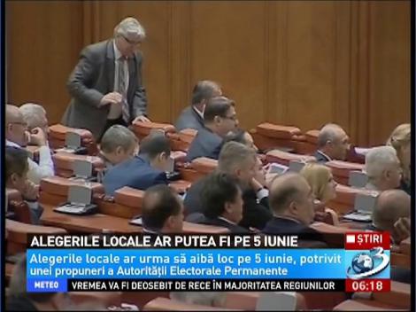 Alegerile locale ar putea avea loc pe 5 iunie