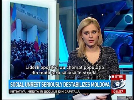 Social unrest seriously destabilizes Moldova