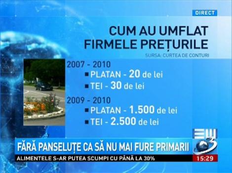 Fără panseluţe &icirc;n Bucureşti, ca să nu mai fure primarii