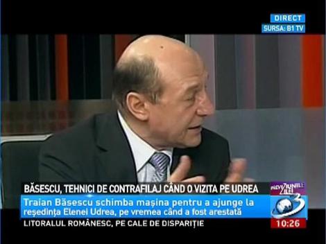 Băsescu, tehnici de contrafilaj când o vizita pe Udrea