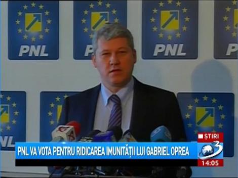 PNL va vota pentru ridicarea imunităţii lui Gabriel Oprea